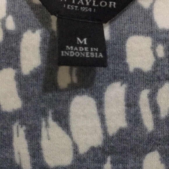 Ann Taylor cowl neck animal print top - Picture 2 of 4